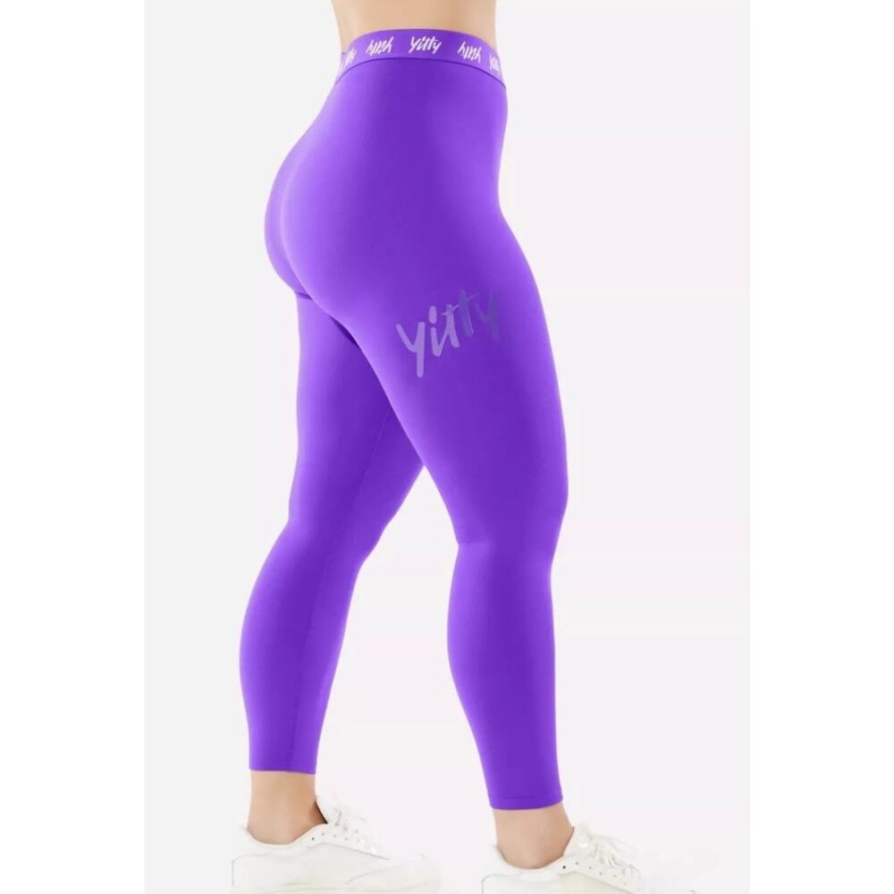 Yitty Fabletics High Waisted Tight Leggings Purple Women's Medium